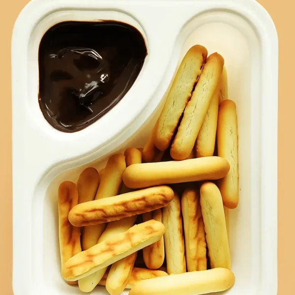 Chocolatey Dip With Biscuit Sticks - Smooth