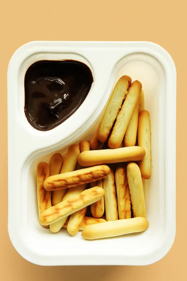 Chocolatey Dip With Biscuit Sticks - Smooth
