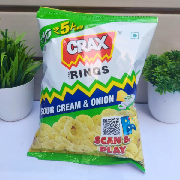 Crax Ring Sour Cream & Onion [ Pack of 2 ]