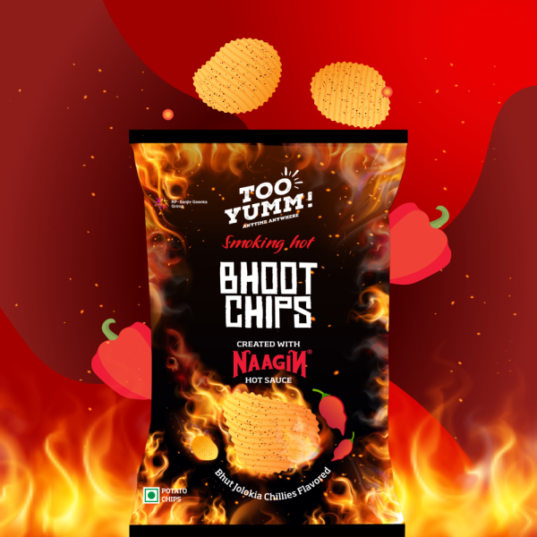 Naagin Sauce  Hot Bhoot Chips [ 1 Packet Big ]