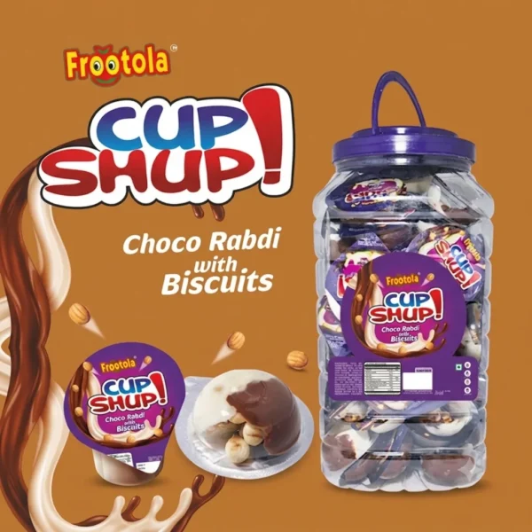 Cup Shup Choco Rabdi with biscuit [ Pack of 4 ]